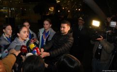 Азербайджанские гимнастки вернулись из Франции с медалями (ФОТО)