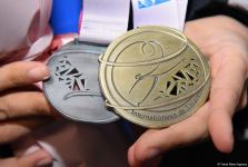 Азербайджанские гимнастки вернулись из Франции с медалями (ФОТО)