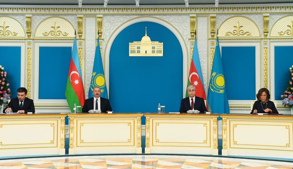 Подписаны азербайджано-казахстанские документы (ФОТО/ВИДЕО)