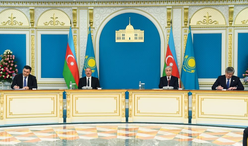 Подписаны азербайджано-казахстанские документы (ФОТО/ВИДЕО)