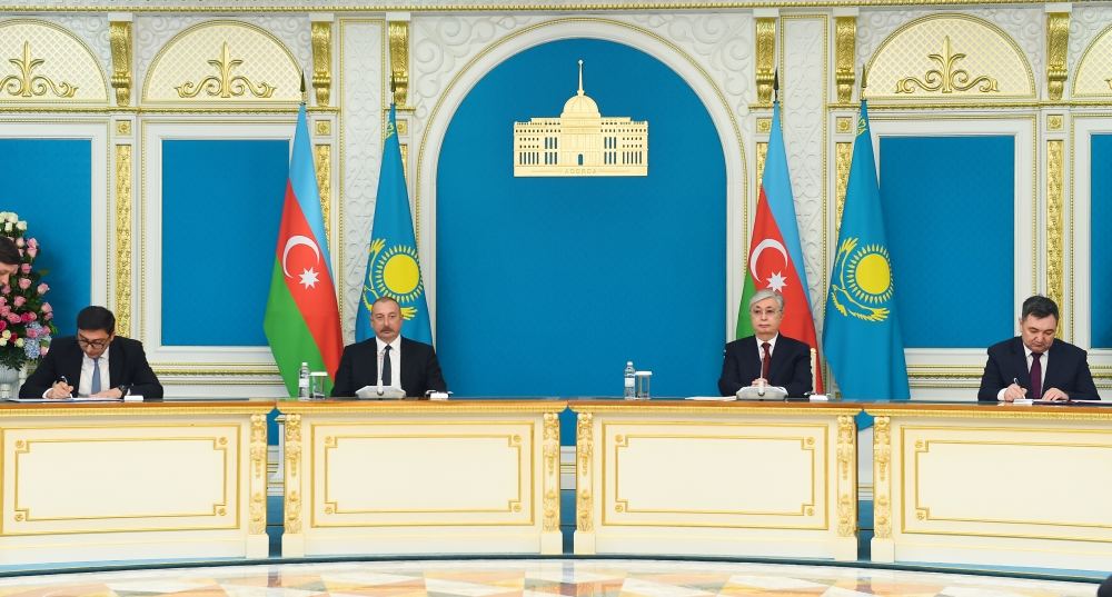 Подписаны азербайджано-казахстанские документы (ФОТО/ВИДЕО)