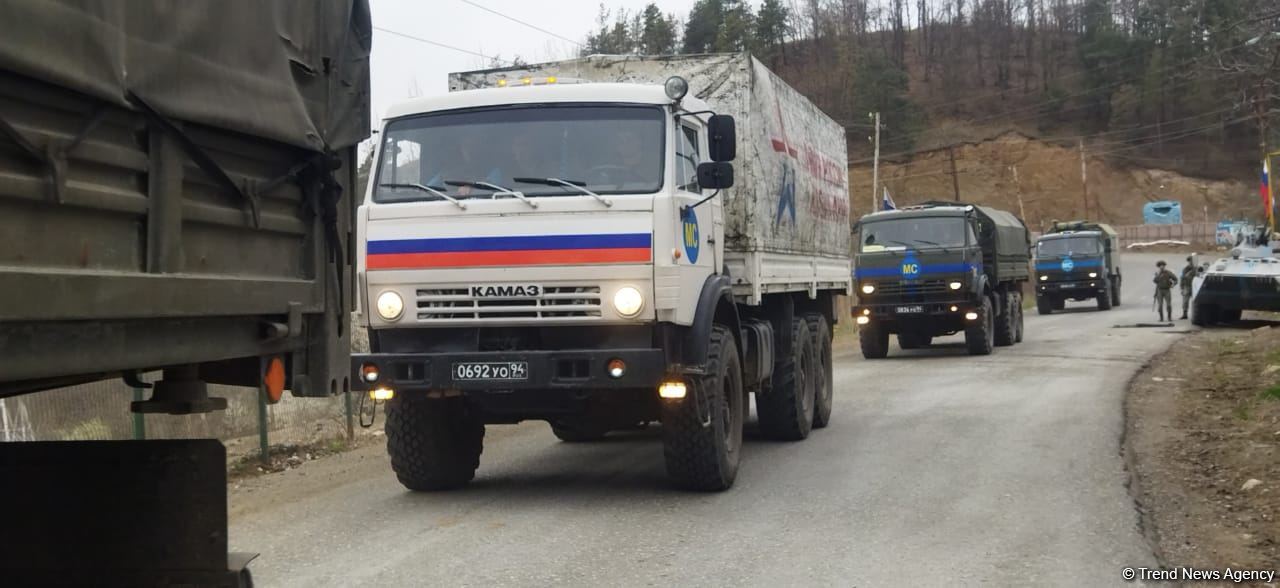 По Лачинской дороге беспрепятственно проехали 9 автомобилей РМК (ФОТО)