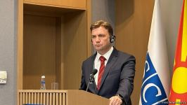 Глава МИД Азербайджана и действующий председатель ОБСЕ провели пресс-конференцию (ФОТО/ВИДЕО)