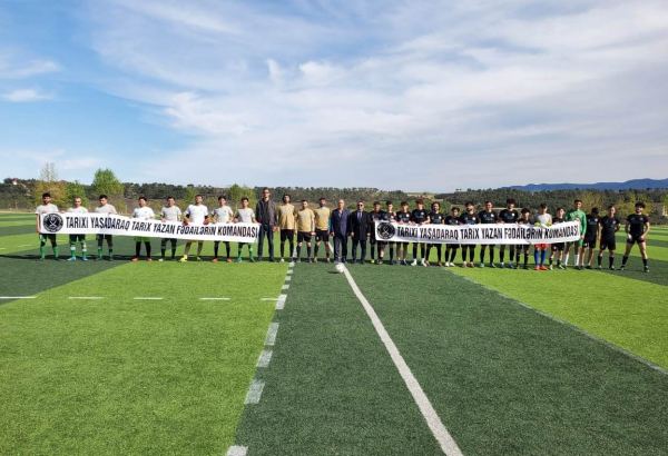 Стартовал футбольный турнир с участием ветеранов Карабахской войны, посвященный 100-летию великого лидера Гейдара Алиева (ФОТО)