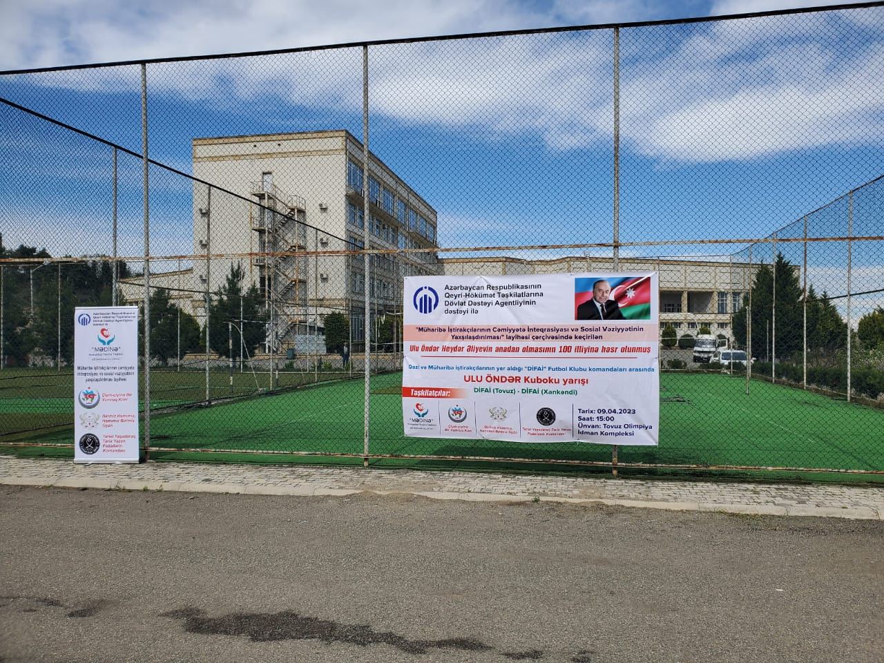 Стартовал футбольный турнир с участием ветеранов Карабахской войны, посвященный 100-летию великого лидера Гейдара Алиева (ФОТО)