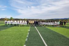 Стартовал футбольный турнир с участием ветеранов Карабахской войны, посвященный 100-летию великого лидера Гейдара Алиева (ФОТО)