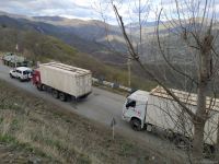 По Лачинской дороге беспрепятственно проехала автоколонна МККК (ФОТО)