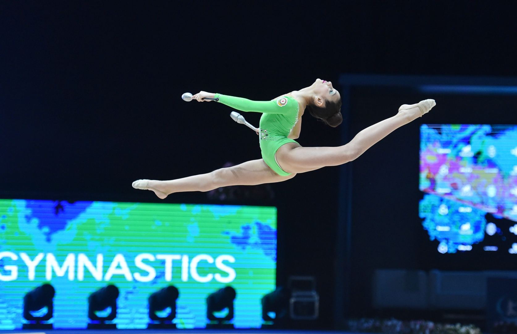 В Баку стартовал второй день соревнований Международного турнира по художественной гимнастике AGF Trophy (ФОТО)