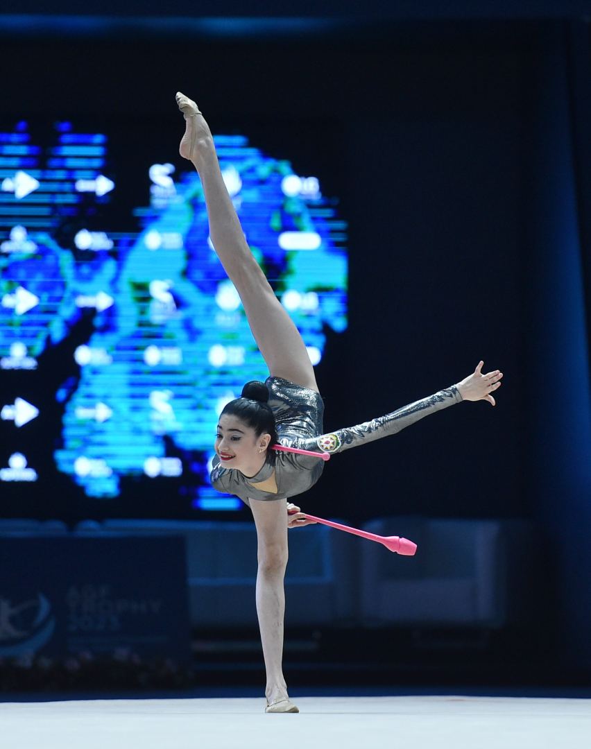 В Баку стартовал второй день соревнований Международного турнира по художественной гимнастике AGF Trophy (ФОТО)