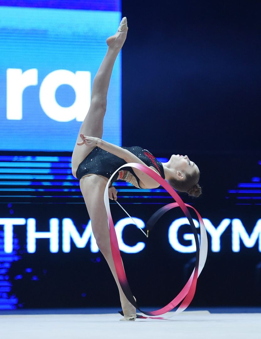 В Баку стартовал второй день соревнований Международного турнира по художественной гимнастике AGF Trophy (ФОТО)