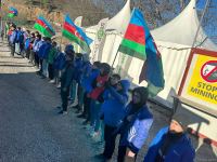 Акция протеста на Лачинской дороге продолжается 125-й день (ФОТО)