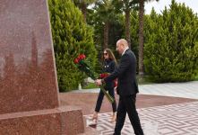 Президент Ильхам Алиев и Первая леди Мехрибан Алиева совершили поездку в Сальянский район (ФОТО/ВИДЕО)