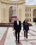 Президент Ильхам Алиев и Первая леди Мехрибан Алиева совершили поездку в Сальянский район (ФОТО/ВИДЕО)