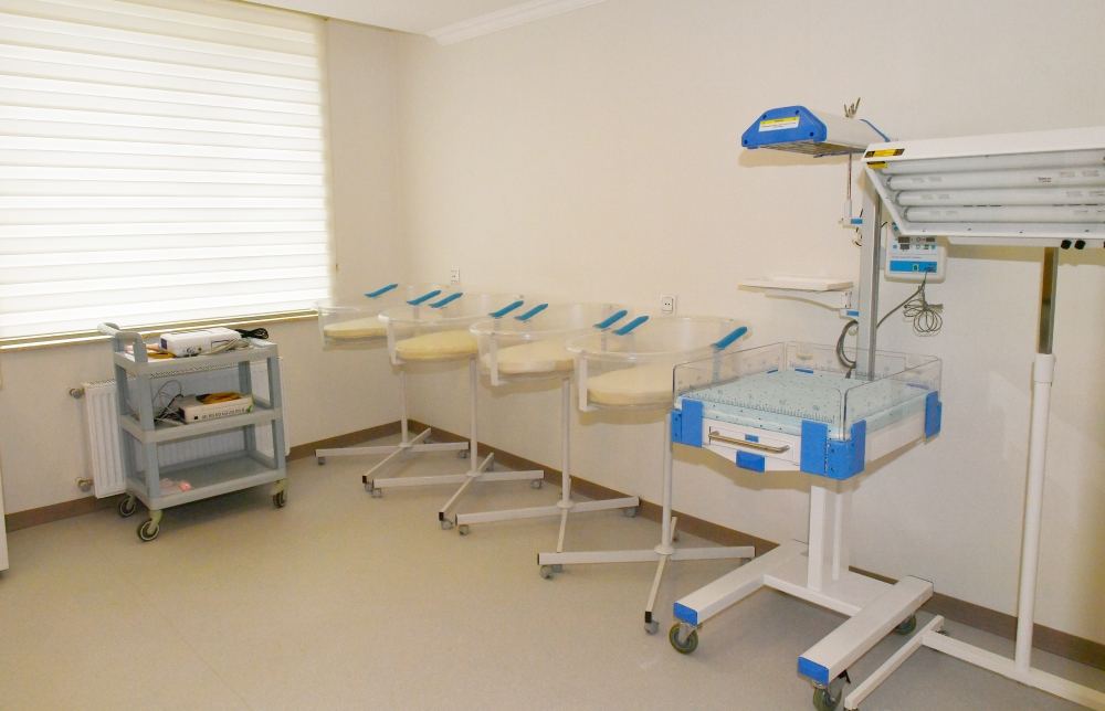 Президент Ильхам Алиев и Первая леди Мехрибан Алиева ознакомились с условиями, созданными в родильном доме и детской поликлинике Сальянской районной центральной больницы (ФОТО/ВИДЕО)