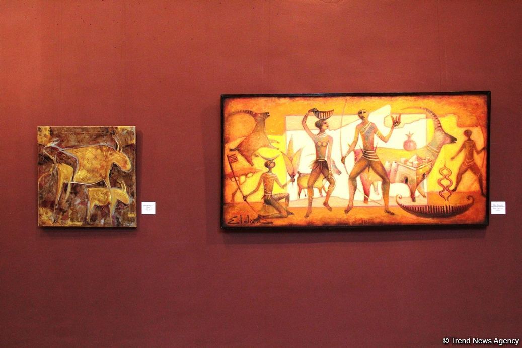 Представлены наскальные рисунки Гобустана в искусстве – живопись, скульптура, ковры, современные мотивы (ФОТО)