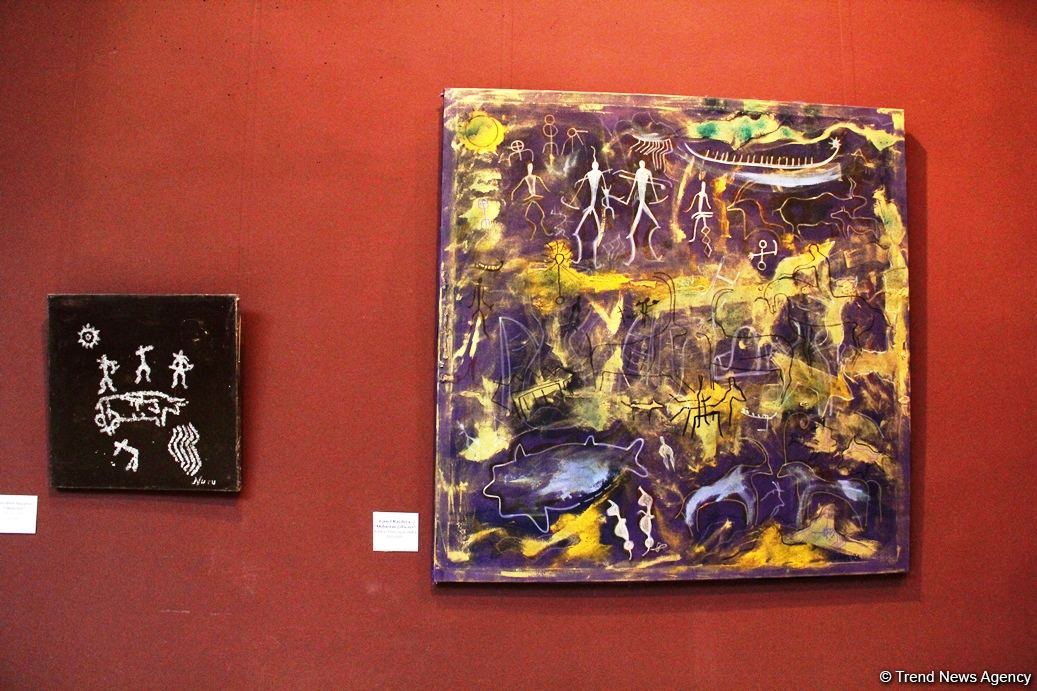 Представлены наскальные рисунки Гобустана в искусстве – живопись, скульптура, ковры, современные мотивы (ФОТО)