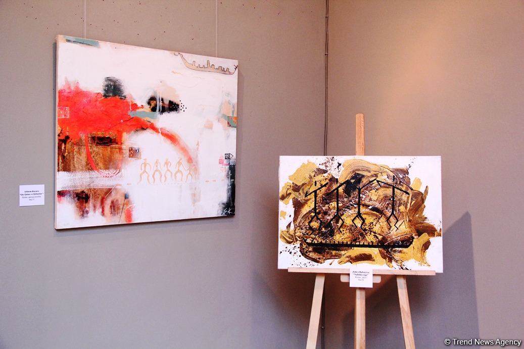 Представлены наскальные рисунки Гобустана в искусстве – живопись, скульптура, ковры, современные мотивы (ФОТО)