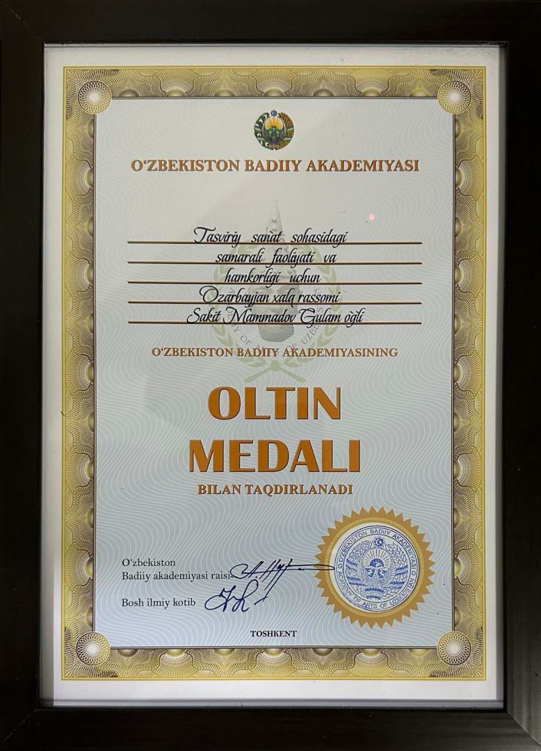 Работы азербайджанских мастеров в рамках проекта ТЮРКСОЙ в Ташкенте. Сакит Мамедов награжден золотой медалью (ФОТО)