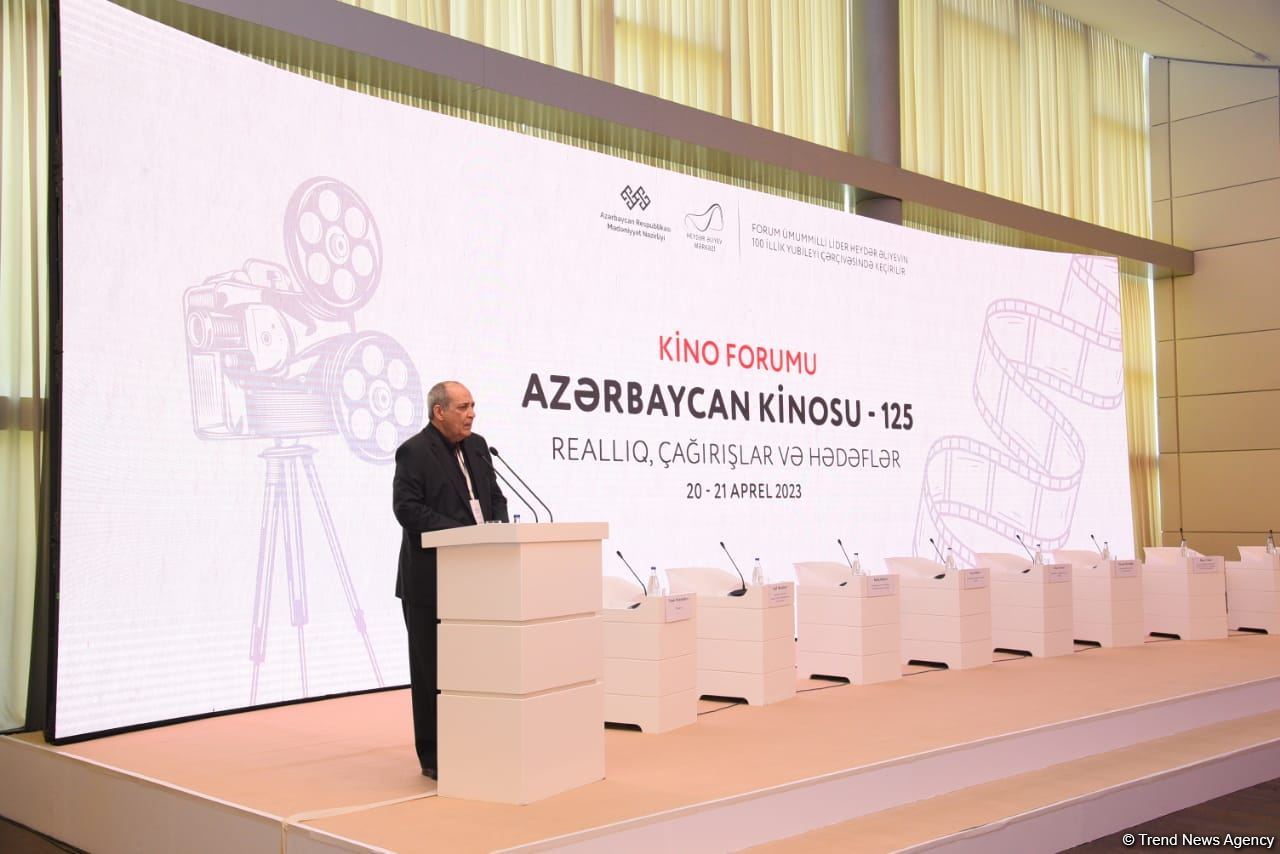 В Центре Гейдара Алиева открылся кинофорум "Азербайджанское кино - 125: Реальность, вызовы и цели" (ФОТО)
