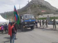 По Лачинской дороге беспрепятственно проехала автоколонна миротворцев (ФОТО)