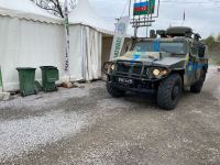 По Лачинской дороге беспрепятственно проехали 2 автомобиля миротворцев (ФОТО)