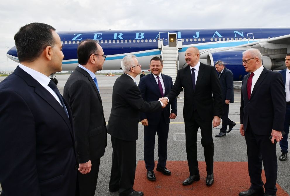 Президент Азербайджана Ильхам Алиев прибыл с рабочим визитом в Болгарию (ФОТО/ВИДЕО)