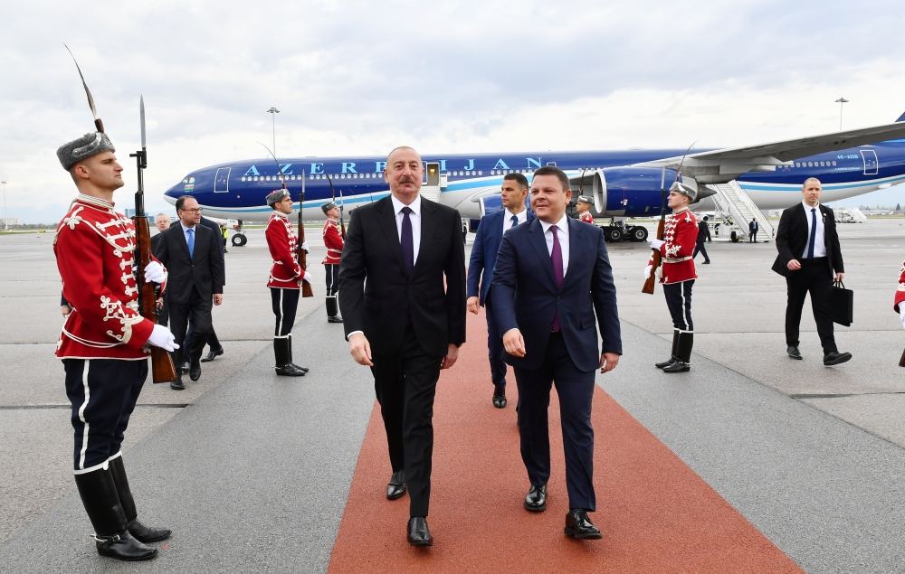 Президент Азербайджана Ильхам Алиев прибыл с рабочим визитом в Болгарию (ФОТО/ВИДЕО)