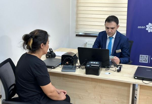 Мобильная служба ASAN xidmət оказала услуги гражданам в освобожденном от оккупации селе Талыш (ФОТО)