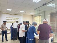 В узбекском городе Ургенч проходит голосование по поправкам в конституцию (ФОТО)