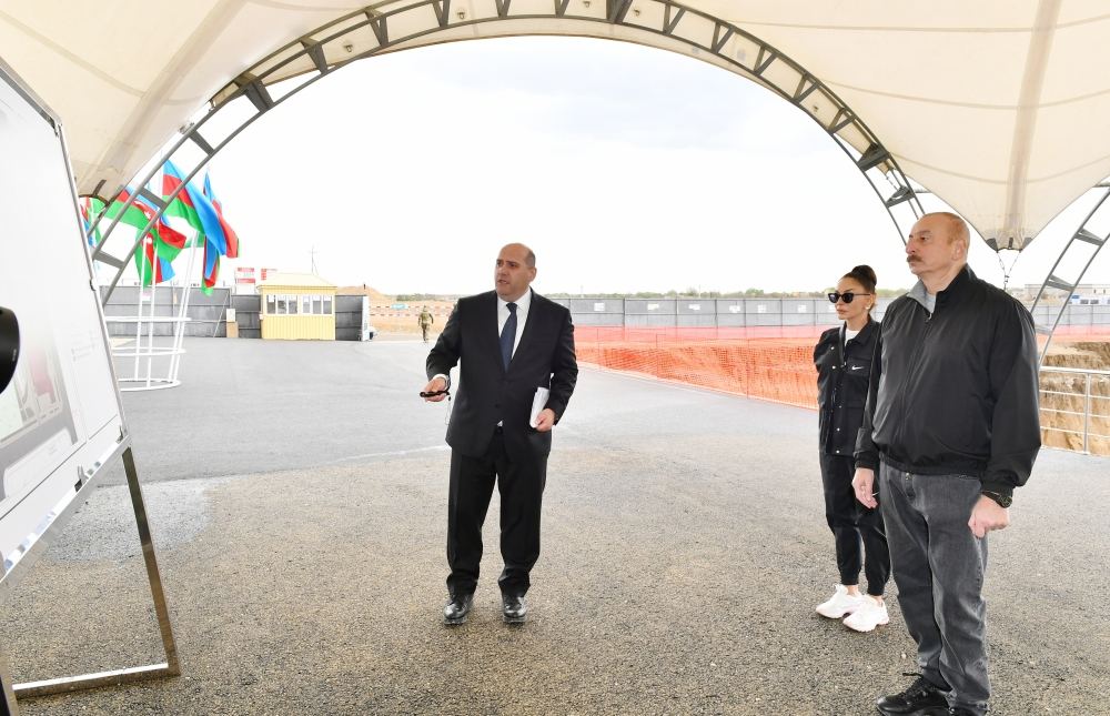 Президент Ильхам Алиев и Первая леди Мехрибан Алиева заложили фундамент Агдамского центра мугама (ФОТО/ВИДЕО)