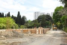 Незаконно построенные на территории Центрального ботанического сада в Баку рестораны и авторемонтные мастерские снесены (ФОТО)