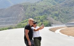 Президент Ильхам Алиев и Первая леди Мехрибан Алиева ознакомились с работами, проделанными на магистральной автодороге Ахмедбейли-Физули-Шуша (ФОТО)