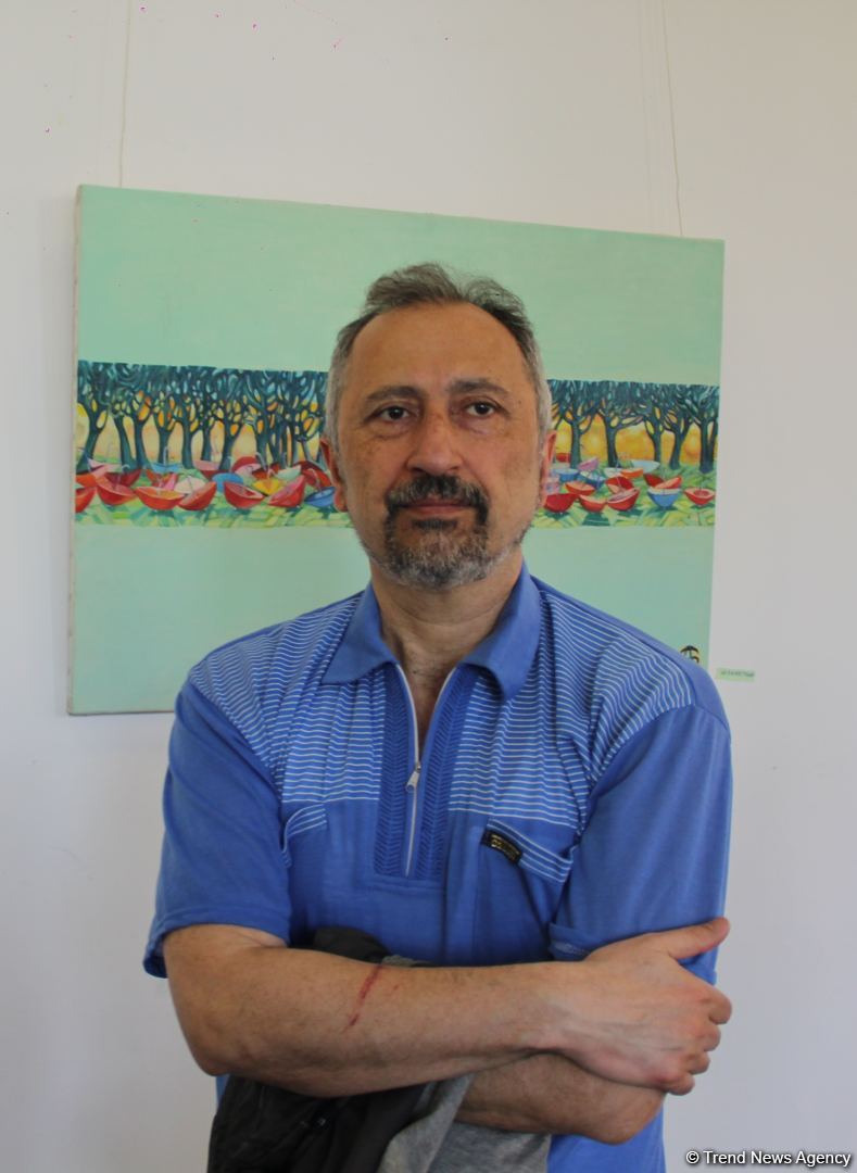 Красный шар - это Я! Миру необходимо дарить позитив – открылась выставка Севиндж Абидовой   (ФОТО)