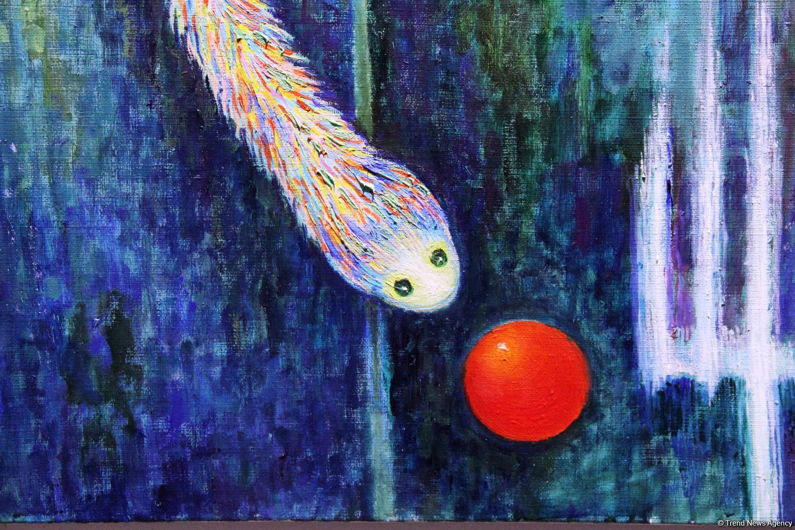 Красный шар - это Я! Миру необходимо дарить позитив – открылась выставка Севиндж Абидовой   (ФОТО)