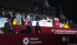 Феерическое шоу на церемонии открытия 39-го чемпионата Европы по художественной гимнастике в Баку (ФОТОРЕПОРТАЖ)