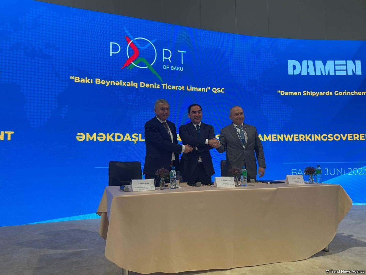 Азербайджан и Голландия подписали меморандум о строительстве кораблей (ФОТО)