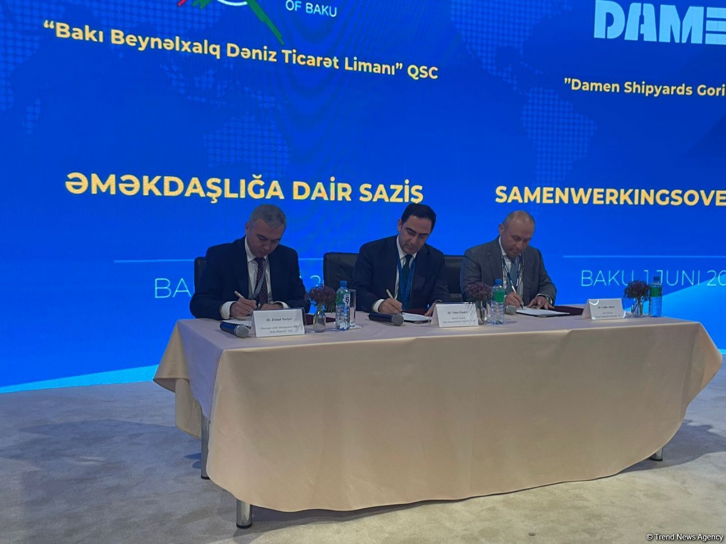 Азербайджан и Голландия подписали меморандум о строительстве кораблей (ФОТО)