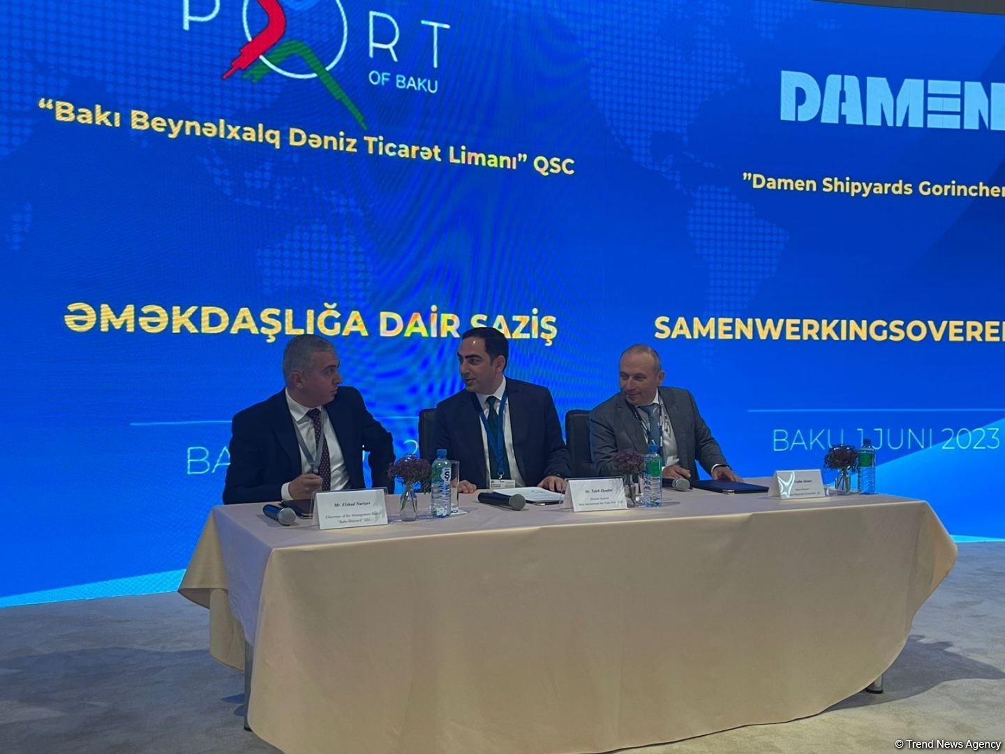 Азербайджан и Голландия подписали меморандум о строительстве кораблей (ФОТО)