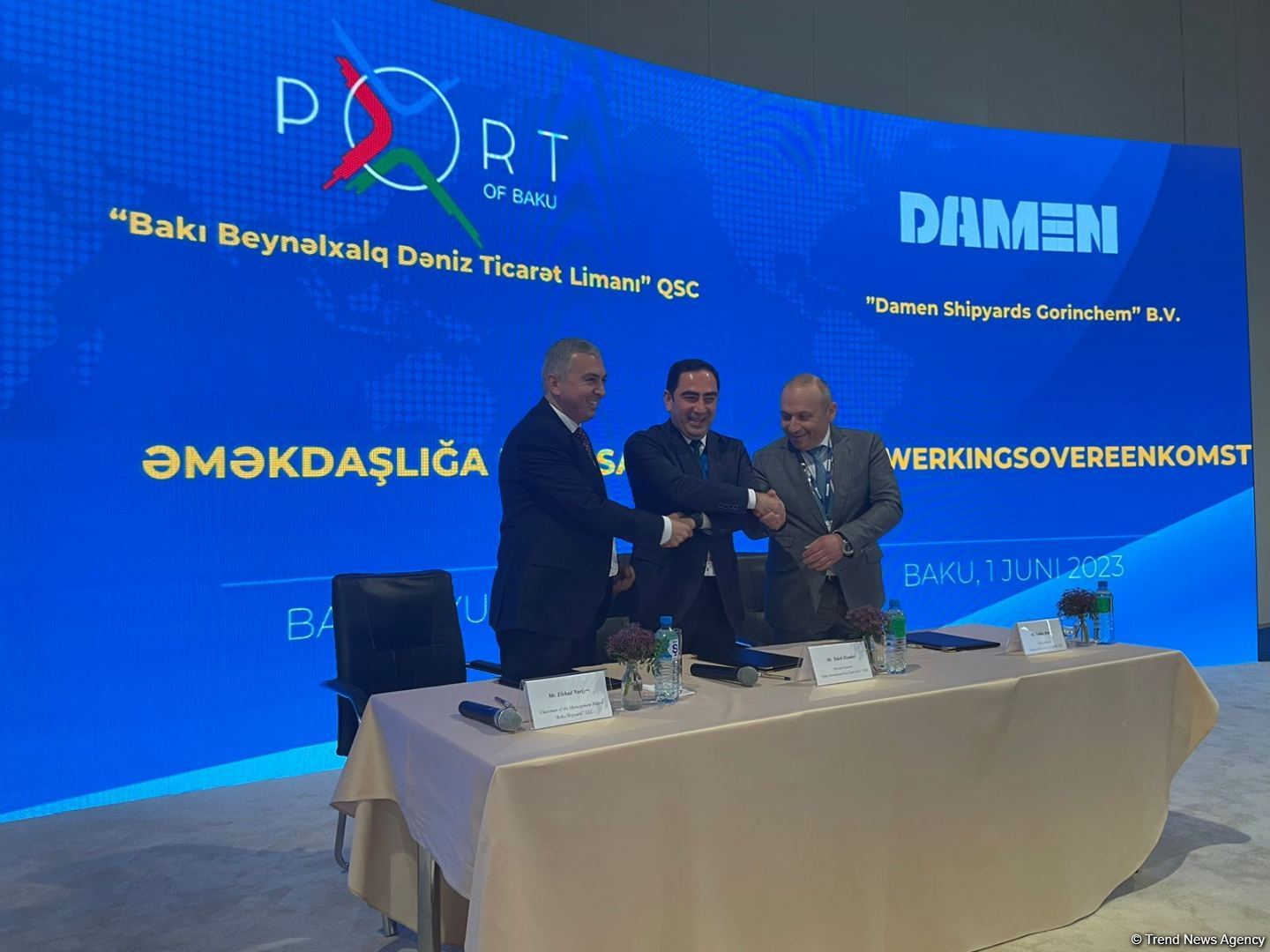 Азербайджан и Голландия подписали меморандум о строительстве кораблей (ФОТО)