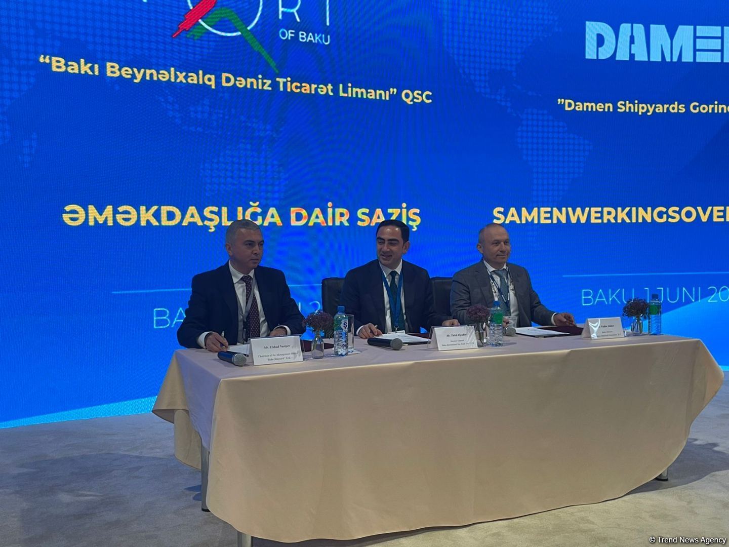 Азербайджан и Голландия подписали меморандум о строительстве кораблей (ФОТО)