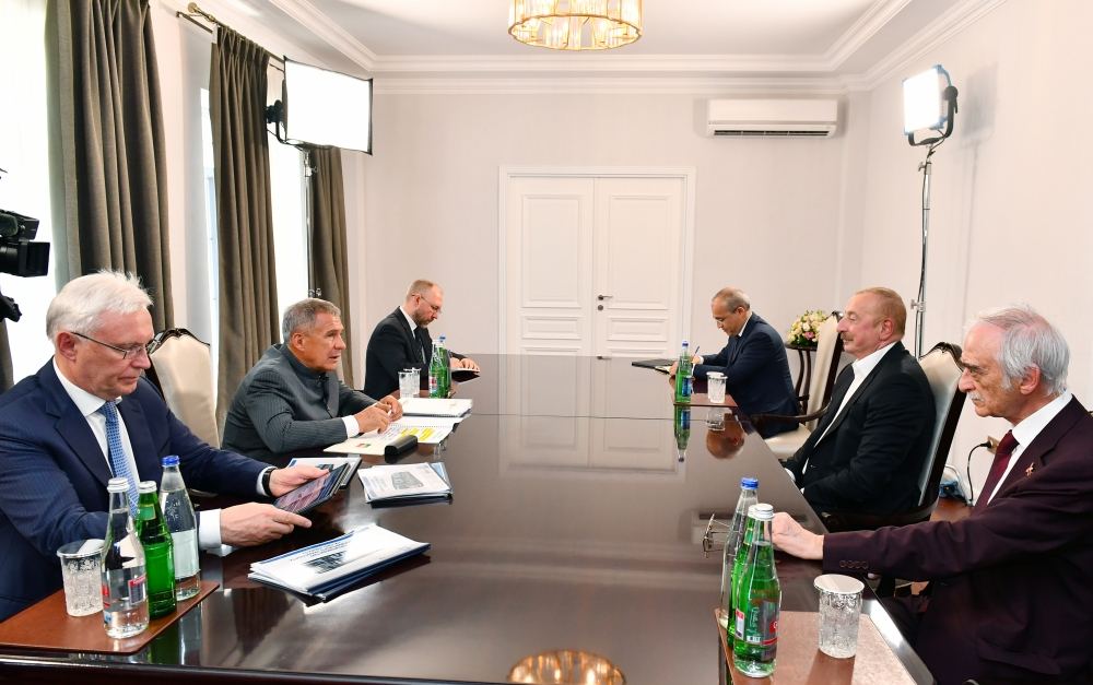 Состоялась встреча Президента Азербайджана Ильхама Алиева с Раисом Татарстана Рустамом Миннихановым (ФОТО/ВИДЕО)