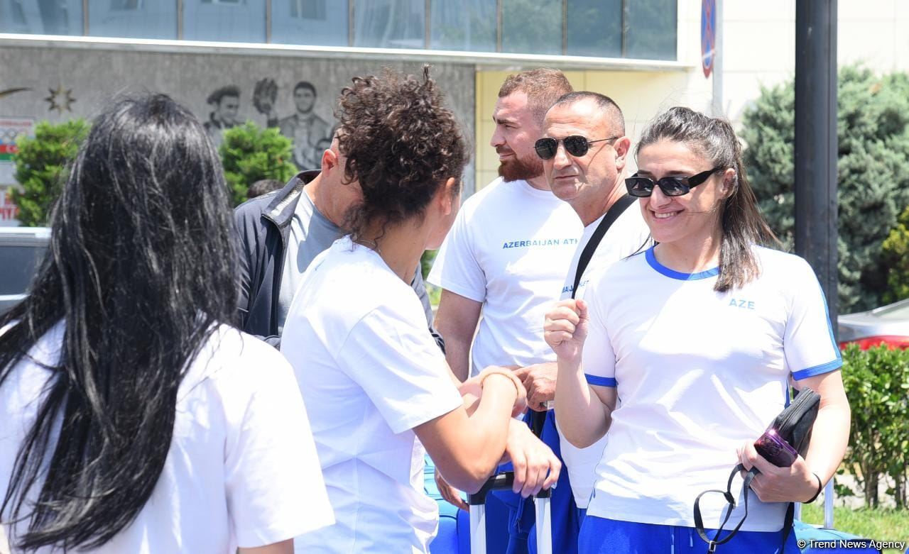 Азербайджанская команда отправилась в Краков для участия в III Европейских играх (ФОТО/ВИДЕО)