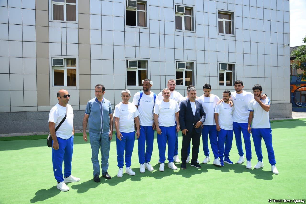 Азербайджанская команда отправилась в Краков для участия в III Европейских играх (ФОТО/ВИДЕО)