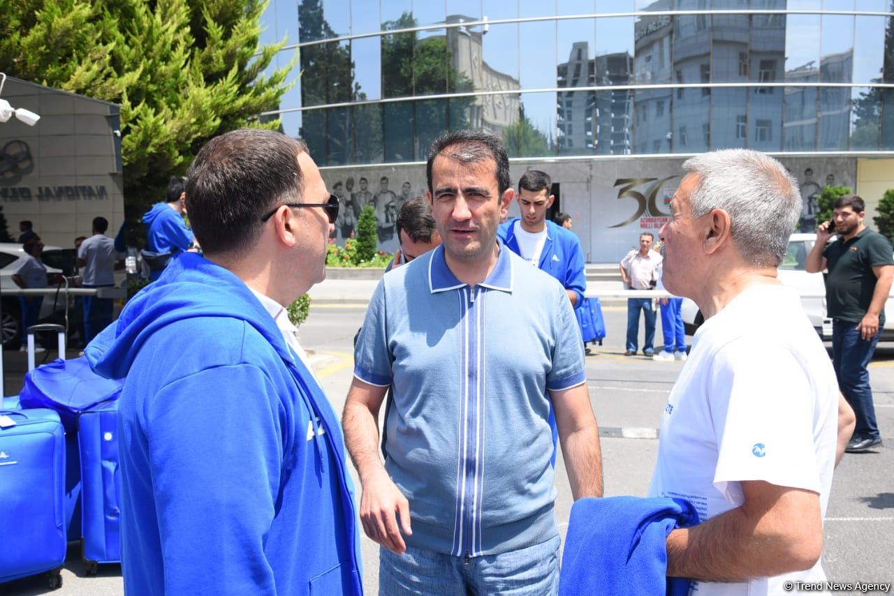 Азербайджанская команда отправилась в Краков для участия в III Европейских играх (ФОТО/ВИДЕО)