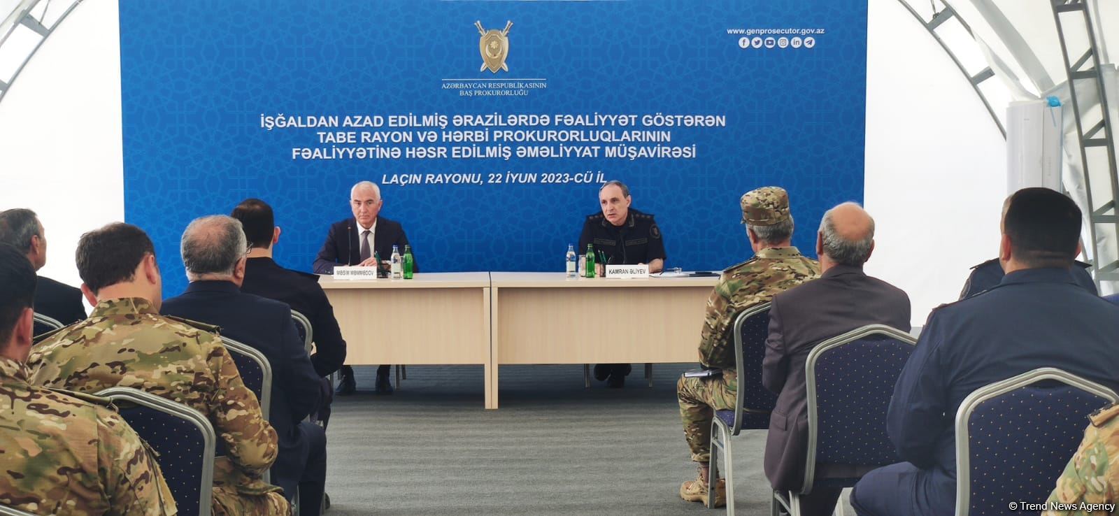 Генпрокурор Азербайджана проводит оперативное совещание в Лачине (ФОТО)