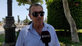 Жители Баку возмущены случаями повреждения декоративных растений на бульваре (ВИДЕОРЕПОРТАЖ)