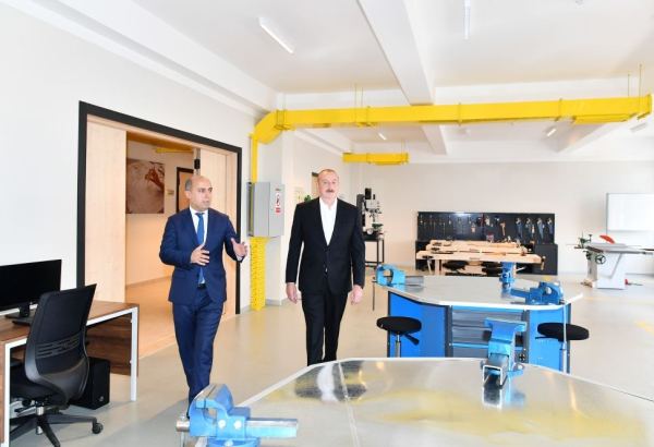 Президент Ильхам Алиев принял участие в открытии Джалилабадского государственного центра профессионального образования (ФОТО/ВИДЕО)