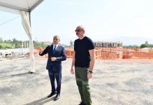 Президент Ильхам Алиев ознакомился с ходом строительства Шушинской городской больницы (ФОТО/ВИДЕО)