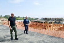 Президент Ильхам Алиев ознакомился с ходом строительства Шушинской городской больницы (ФОТО/ВИДЕО)