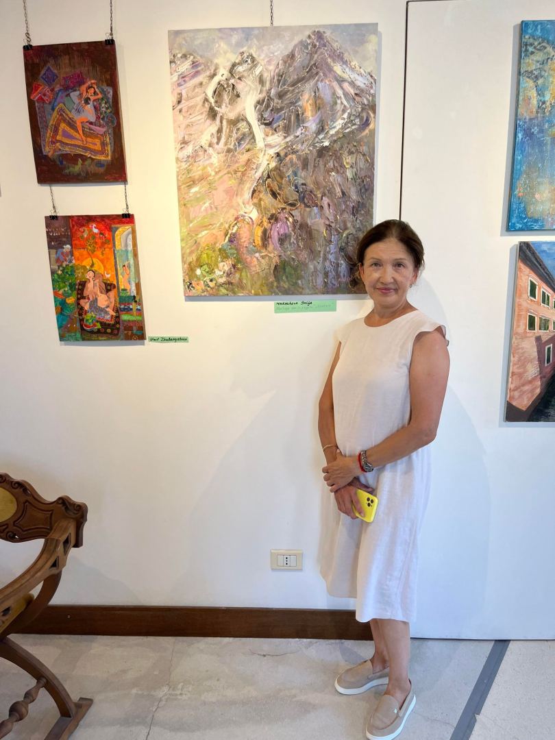 Азербайджанские художники представили свои работы в Венеции (ФОТО)